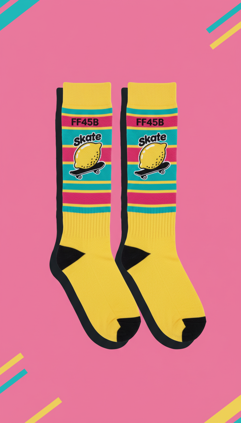 Skate Lemon Knee-High Socks